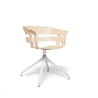 Design House Stockholm wick chair swivel white