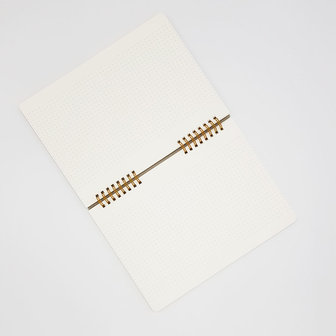 O-check design graphics ring memo notebook dot grid