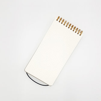 O-check Design ring memopad blanco