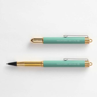 travelers company factory green rollerball pen