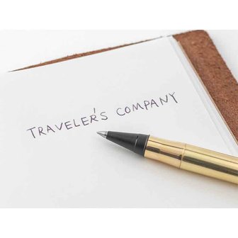 travelers company factory green rollerball pen