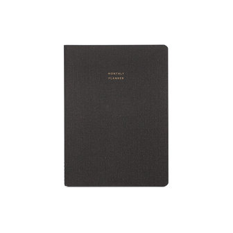 Appointed monthly planner small charcoal gray