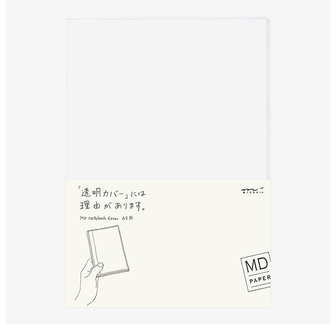 midori MD paper products A5 notebook clear cover