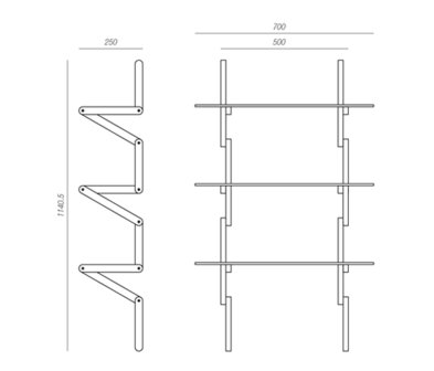 Moustache Metre shelf