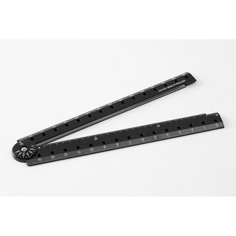 Midori Multiplpe ruler plastic black