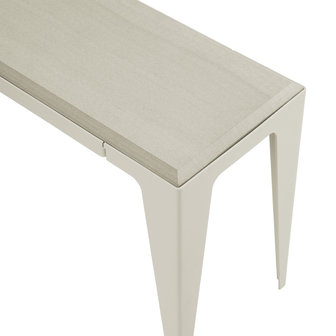 Wye design chamfer bench satin grey