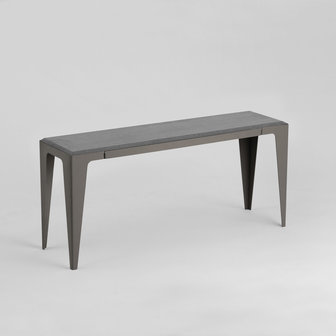 Wye design chamfer bench slate black