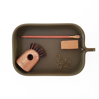 Normann Copenhagen bent box elm green