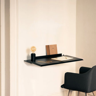 Woodendot Alada floating folding desk black