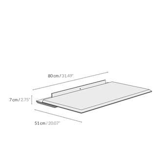 Woodendot Alada floating folding desk dimensions