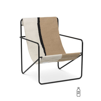 Ferm Living Desert lounge chair Black Soil