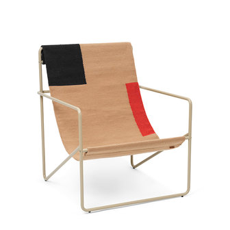 Ferm Living Desert lounge chair Cashmere Block