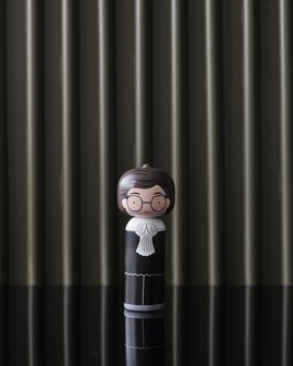 Lucie Kaas Ruth Baden Ginsburg kokeshi doll