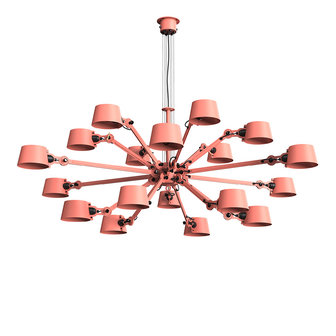 Tonone Bolt Chandelier 18 arm daybreak rose