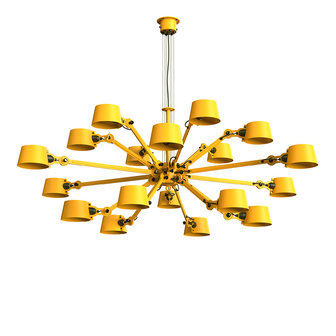 Tonone Bolt Chandelier 18 arm sunny yellow