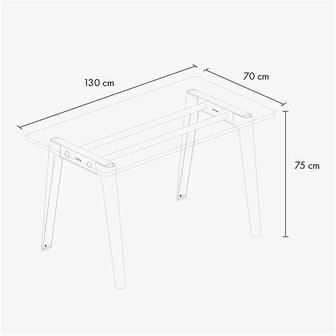 Tiptoe new modern desk 130 sizes