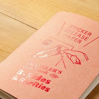 Traveler&#039;s notebook passport size refill be-sides and rarities sticker release paper