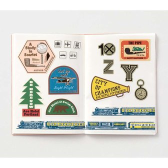 Traveler&#039;s notebook passport size refill be-sides and rarities sticker release paper