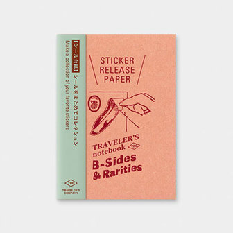 Traveler&#039;s notebook passport size refill be-sides and rarities sticker release paper