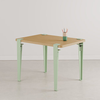 Tiptoe kids desk solid oak dino green