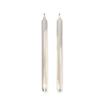 Ferm Living  Dryp Candles grijs- set kaarsen