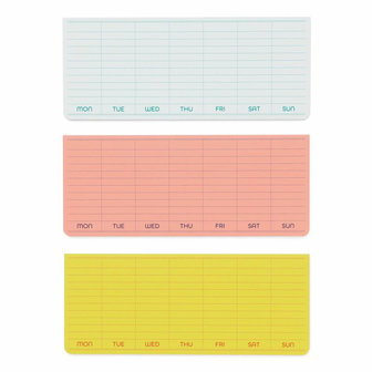 Penco Sticky Memo Pad Weekly Planner