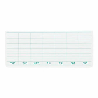 Penco Sticky Memo Pad Weekly Planner white