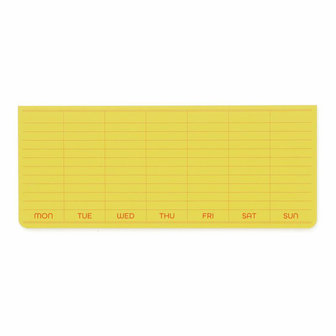 Penco Sticky Memo Pad Weekly Planner yellow