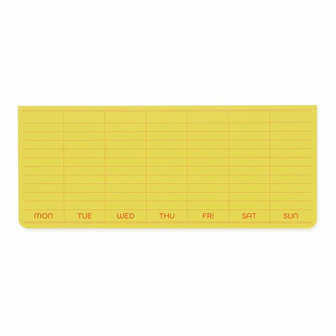 Penco Sticky Memo Pad Weekly Planner yellow
