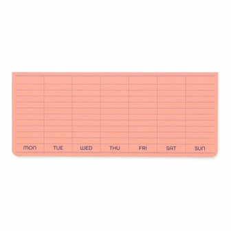 Penco Sticky Memo Pad Weekly Plannerpink