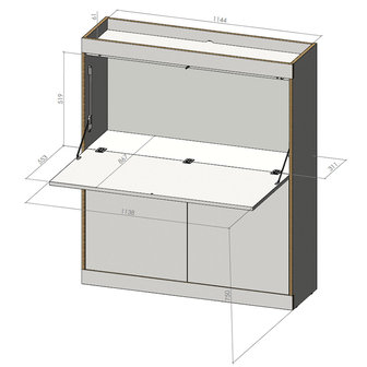 M&uuml;ller-Small Living Flai Home Office