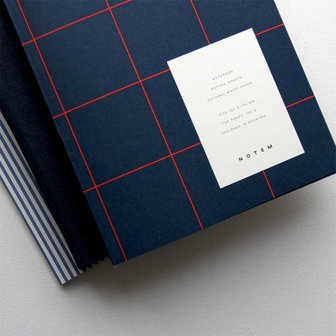 NOTEM Notebook &quot;Uma&quot; Doted Medium Dark Blue