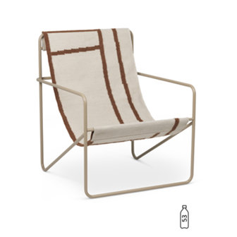 Ferm Living Desert lounge chair Cashmere Shape