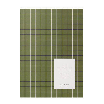 NOTEM STUDIO Notebook Vita Medium Green Grid