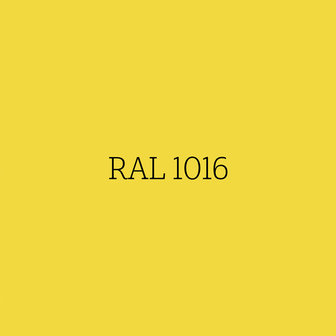 RAL 1016 sulfur geel