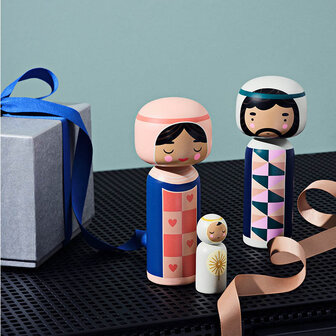 Lucie Kaas Kokeshi Nativity Set