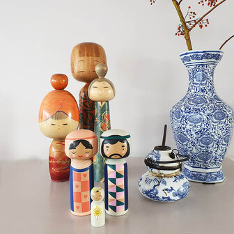 Lucie Kaas Kokeshi Nativity Set