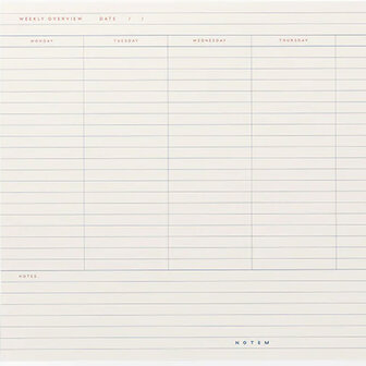 Notem studio milo weekly planner notepad