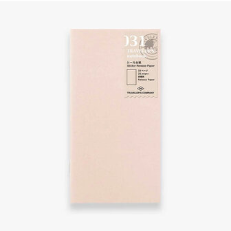 Traveler&#039;s notebook - Sticker release paper Refill 031
