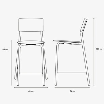 Tiptoe SSD barkruk 65 cm
