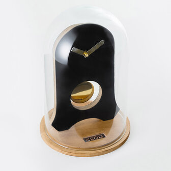 Kloq Stolp klok Satin black