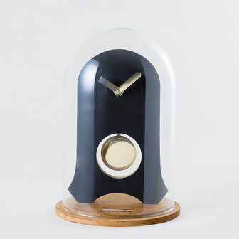 Kloq Stolp klok Satin black