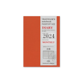 Traveler&#039;s notebook Passport Size Diary 2024 Monthly