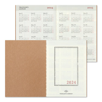 Traveler&#039;s notebook Passport Size Diary 2024 Monthly