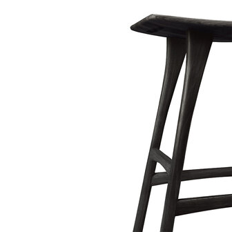 Ethnicraft Osso counter stool black