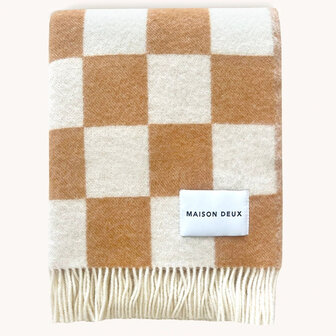 Maison Deux Checkerboard Plaid terra white