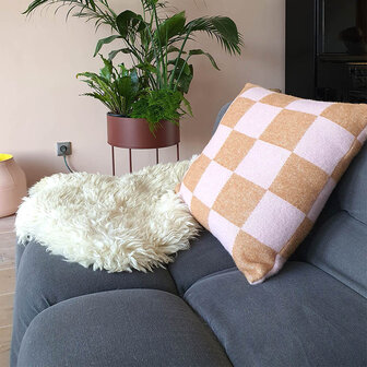 Maison Deux cushion cover checker