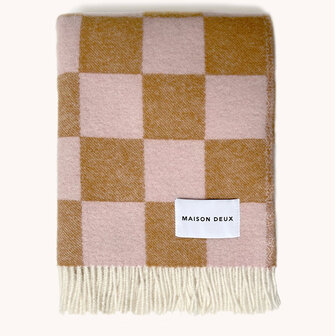 Maison Deux Checkerboard plaid terra Pink