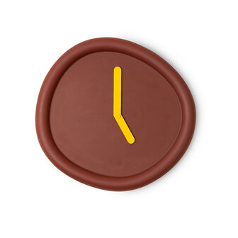 Werkwaardig Round Wall Clock Deep red