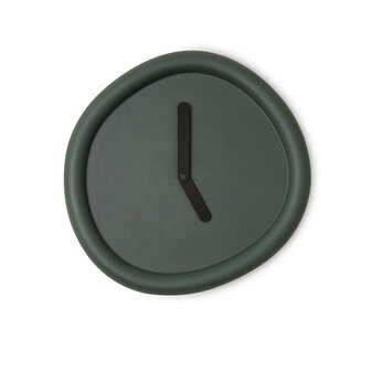 Werkwaardig Round Wall Clock Donkergroen